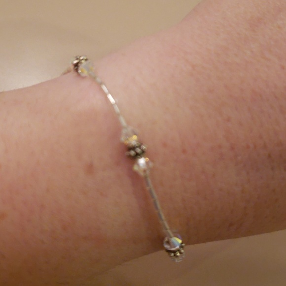 New without tags crystal and Sterling bracelet - Picture 3 of 3